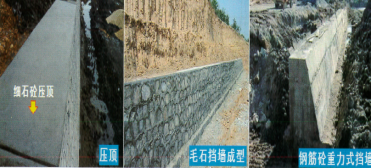 二建市政工程凌平平精讲班:不同形式挡土墙的结构特点