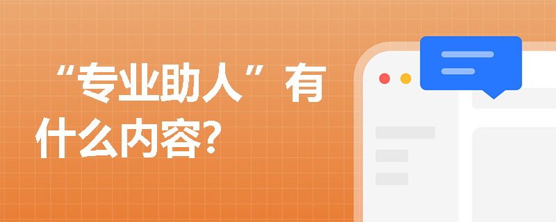 “专业助人”有什么内容？