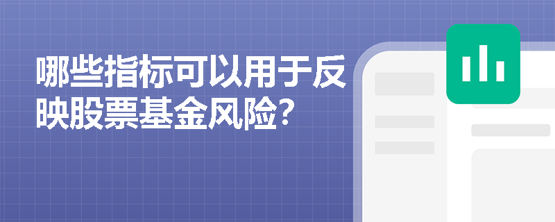 哪些指标可以用于反映股票基金风险？