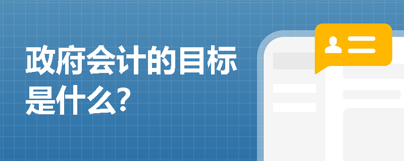 政府会计的目标是什么？