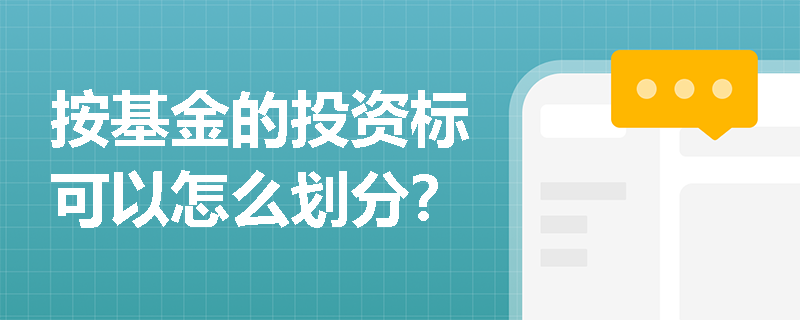 按基金的投资标可以怎么划分？