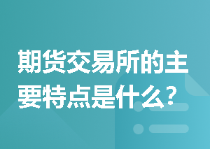 期货交易所的主要特点是什么？