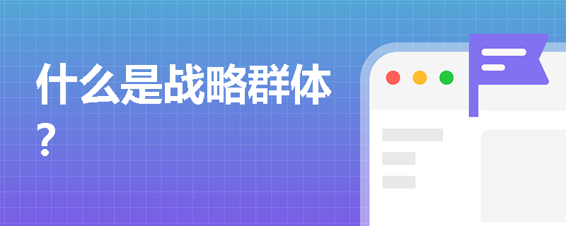 什么是戰略群體？