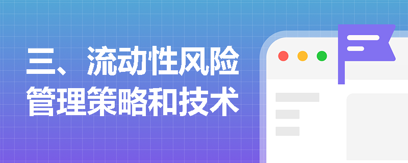 三、流动性风险管理策略和技术