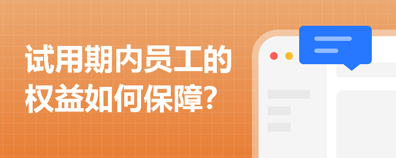 试用期内员工的权益如何保障？