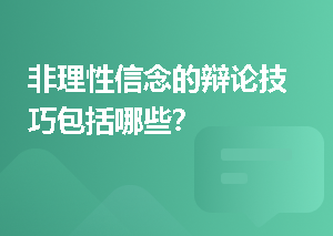 非理性信念的辩论技巧包括哪些？