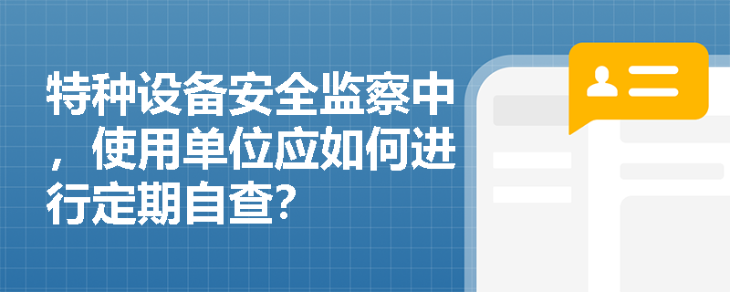 特种设备安全监察中，使用单位应如何进行定期自查？