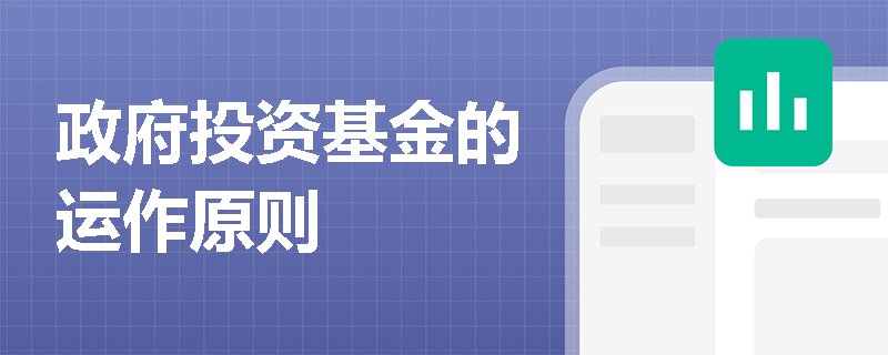 政府投资基金的运作原则
