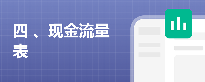 四 、现金流量表