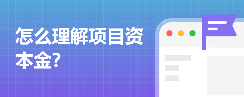 怎么理解项目资本金？
