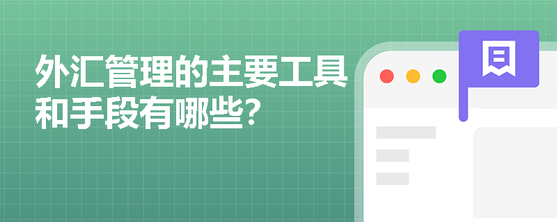 外汇管理的主要工具和手段有哪些？
