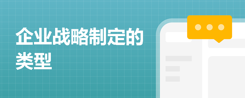 企业战略制定的类型