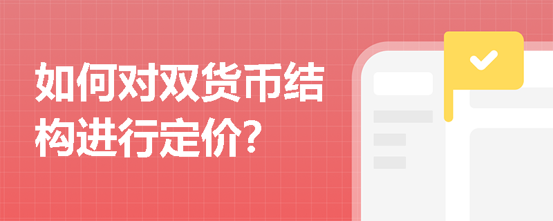 如何对双货币结构进行定价？