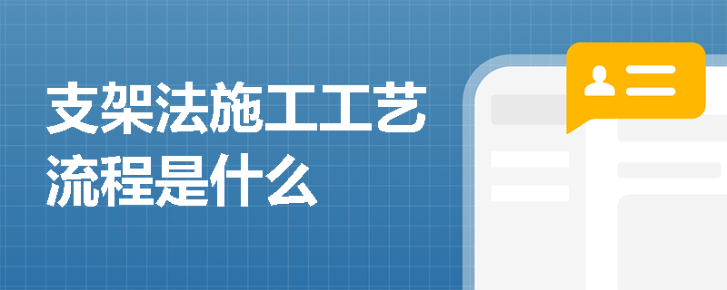 支架法施工工藝流程是什么