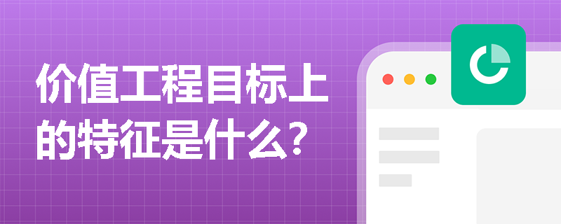 价值工程目标上的特征是什么？