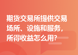 期货交易所提供交易场所、设施和服务，所得收益怎么用？