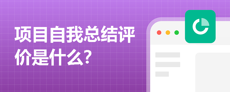 项目自我总结评价是什么？