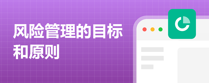 风险管理的目标和原则