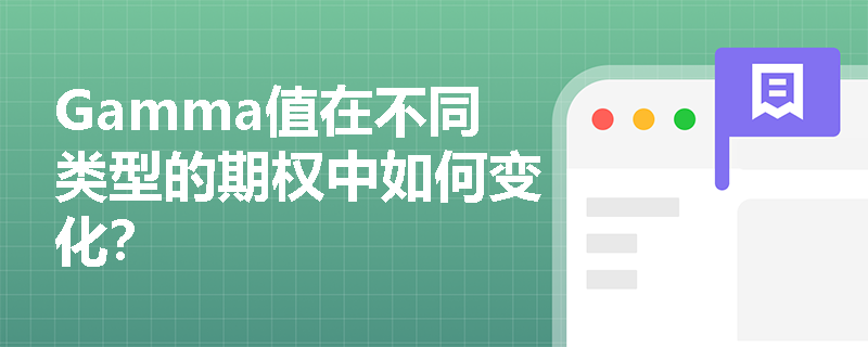 Gamma值在不同类型的期权中如何变化？