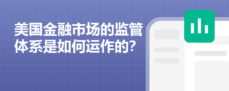 美国金融市场的监管体系是如何运作的？