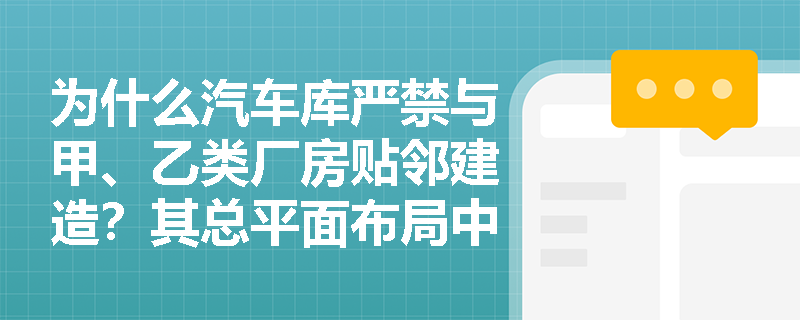 为什么汽车库严禁与甲、乙类厂房贴邻建造？其总平面布局中的防火间距和隔离要求依据何在？