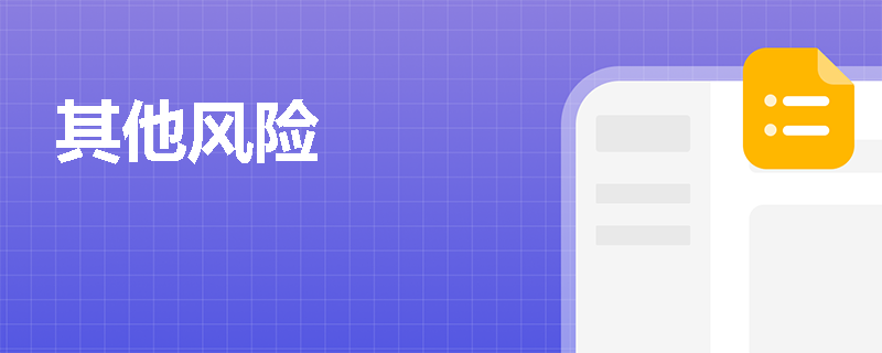 其他风险