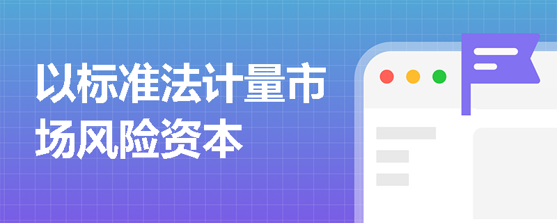 以标准法计量市场风险资本