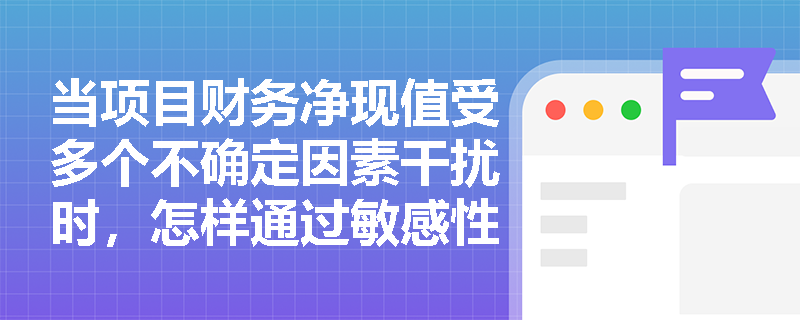 当项目财务净现值受多个不确定因素干扰时，怎样通过敏感性分析结果排序并制定针对性的应变对策？