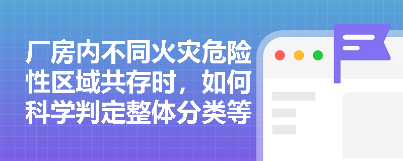 厂房内不同火灾危险性区域共存时，如何科学判定整体分类等级？