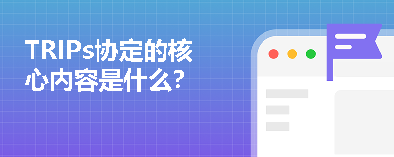 TRIPs协定的核心内容是什么？