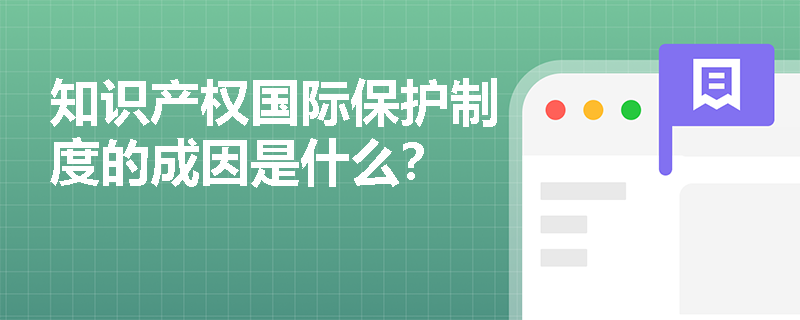 知识产权国际保护制度的成因是什么？