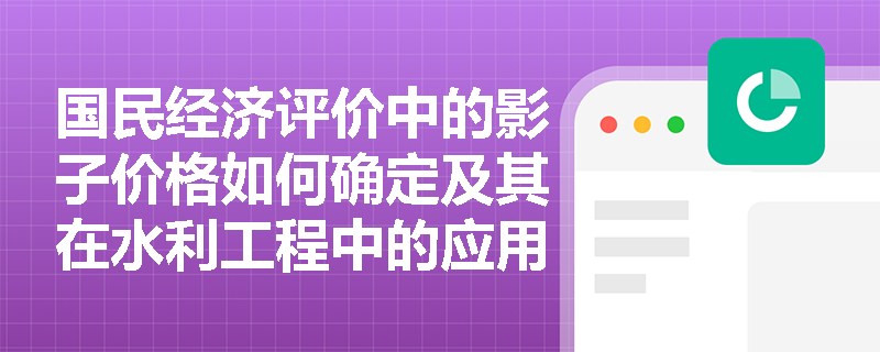 国民经济评价中的影子价格如何确定及其在水利工程中的应用? 国民经济评价中的影子价格如何确定及其在水利工程中的应用?
