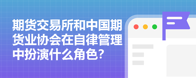 期货交易所和中国期货业协会在自律管理中扮演什么角色？