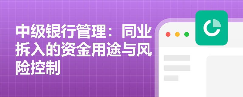 中级银行管理：同业拆入的资金用途与风险控制