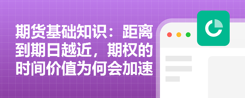期货基础知识:距离到期日越近,期权的时间价值为何会加速衰减且对美式与欧式期权影响不同? 期货基础知识:距离到期日越近,期权的时间价值为何会加速衰减且对美式与欧式期权影响不同?
