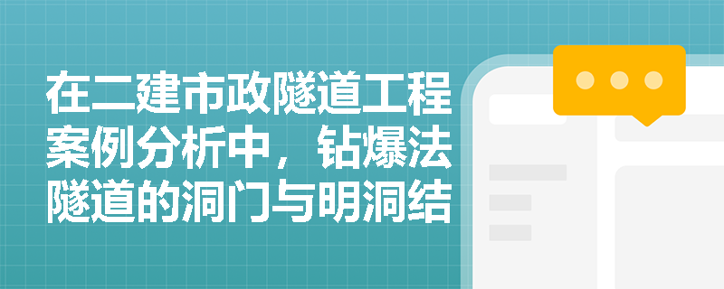 在二建市政隧道工程案例分析中,钻爆法隧道的洞门与明洞结构应如何根据地形地质条件进行合理选择与设置? 在二建市政隧道工程案例分析中,钻爆法隧道的洞门与明洞结构应如何根据地形地质条件进行合理选择与设置?