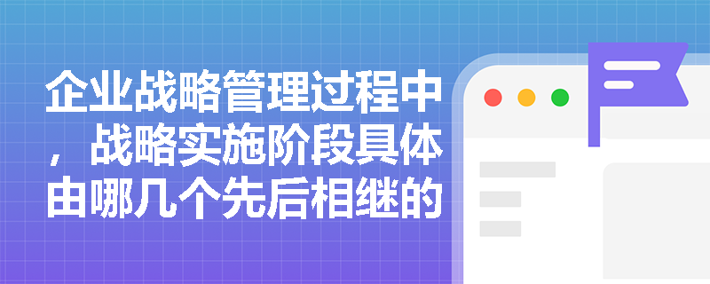 企业战略管理过程中,战略实施阶段具体由哪几个先后相继的步骤构成? 企业战略管理过程中,战略实施阶段具体由哪几个先后相继的步骤构成?