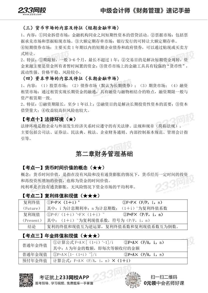 2022版中级财务管理《速记核心考点》手册PDF版.pdf-图片9