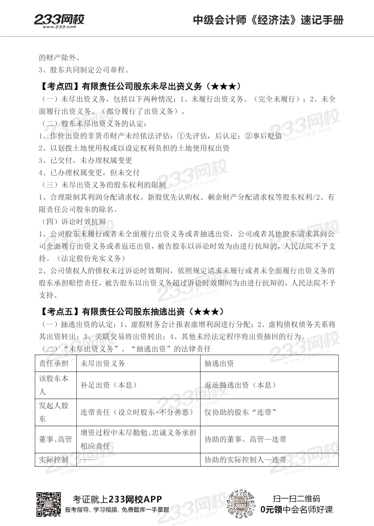 2022版中级经济法《速记核心考点》手册PDF版.pdf-图片13