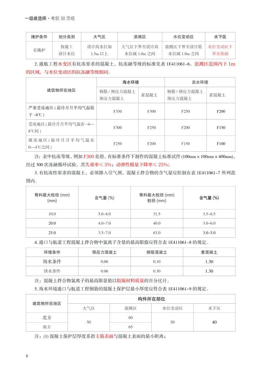 2023年一级建造师《港口与航道工程》考前预测30页纸.pdf-图片8