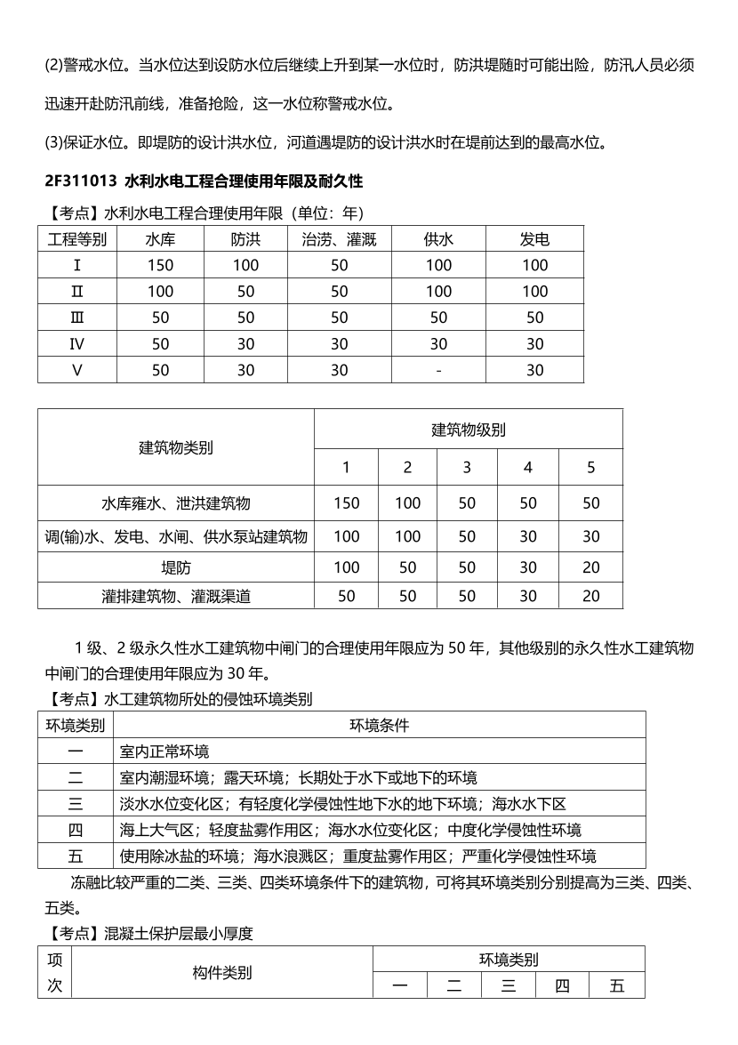 2023年二級建造師《水利水電》歷年高頻真題考點匯總.pdf-圖片5