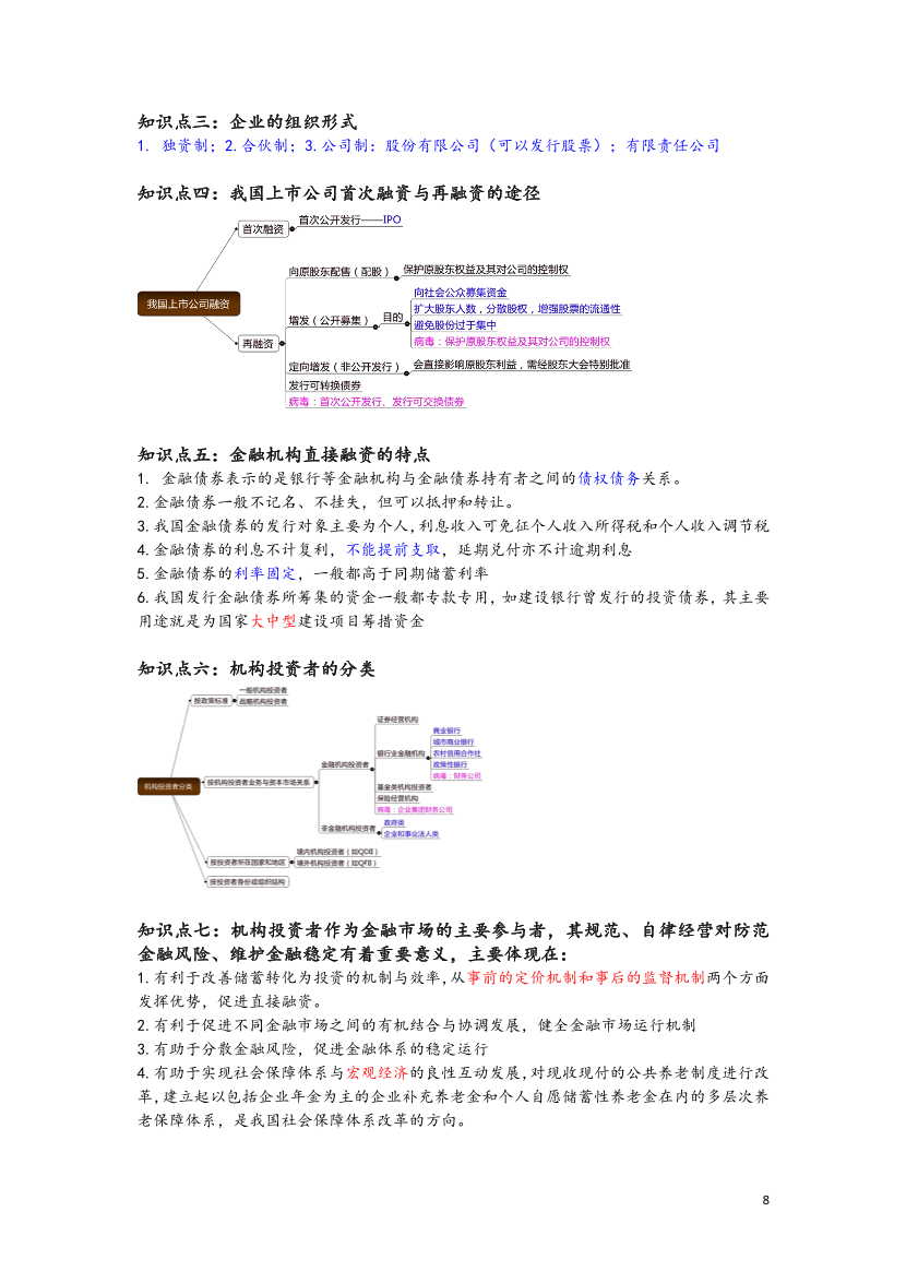2023年证券从业《基础知识》三色笔记.pdf-图片9