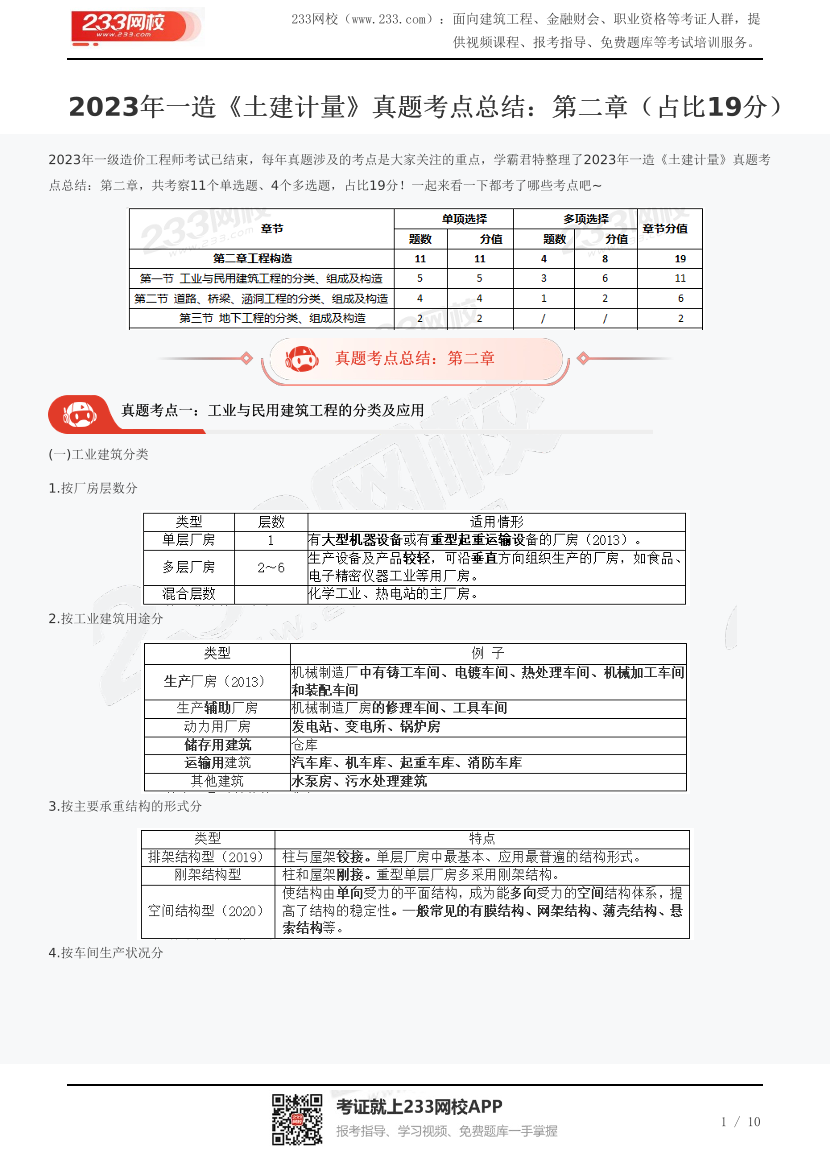 2023年一造《土建計量》真題考點總結(jié)：第二章（占比19分）.pdf-圖片1