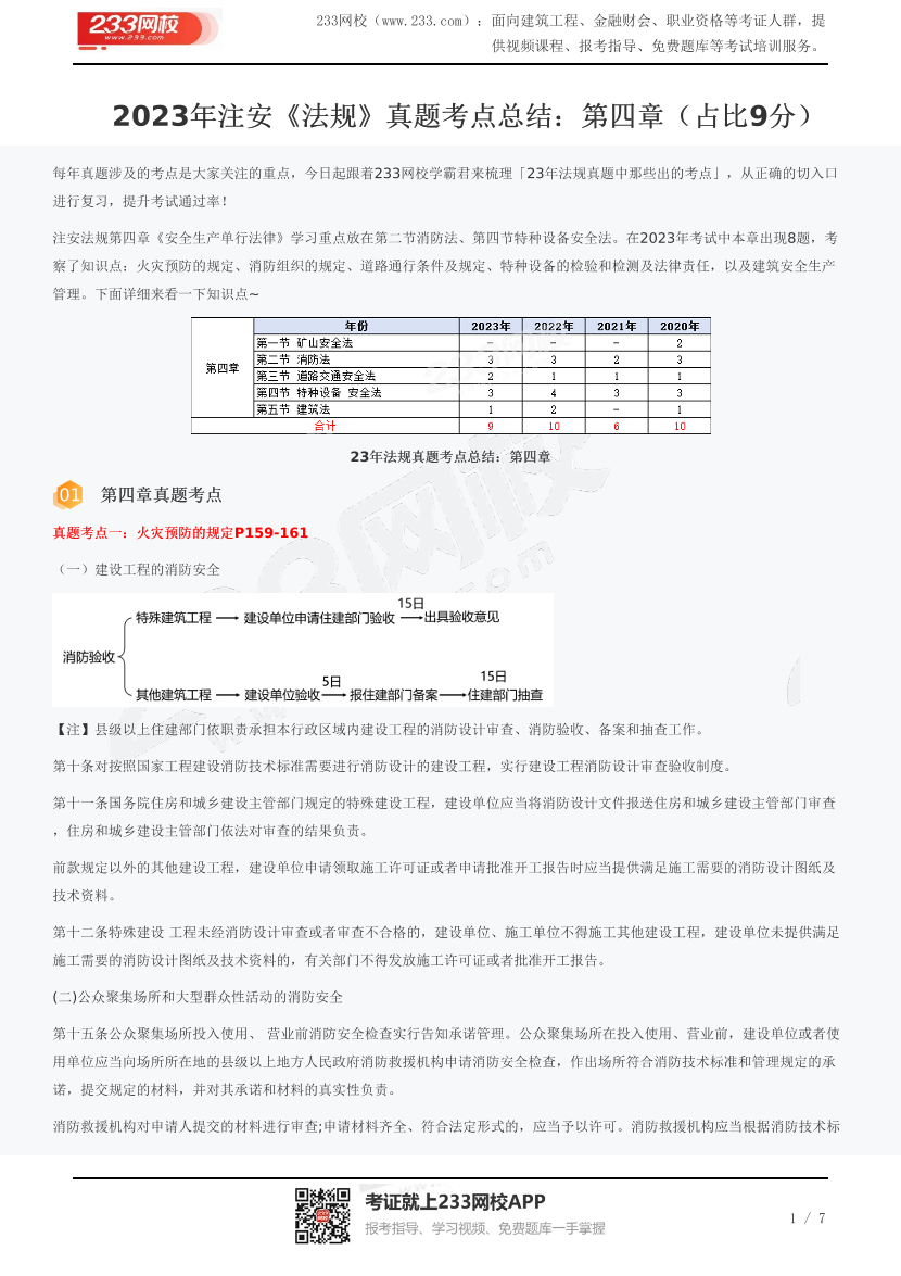 2023年注安《法规》真题考点总结：第四章（占比9分）.pdf-图片1