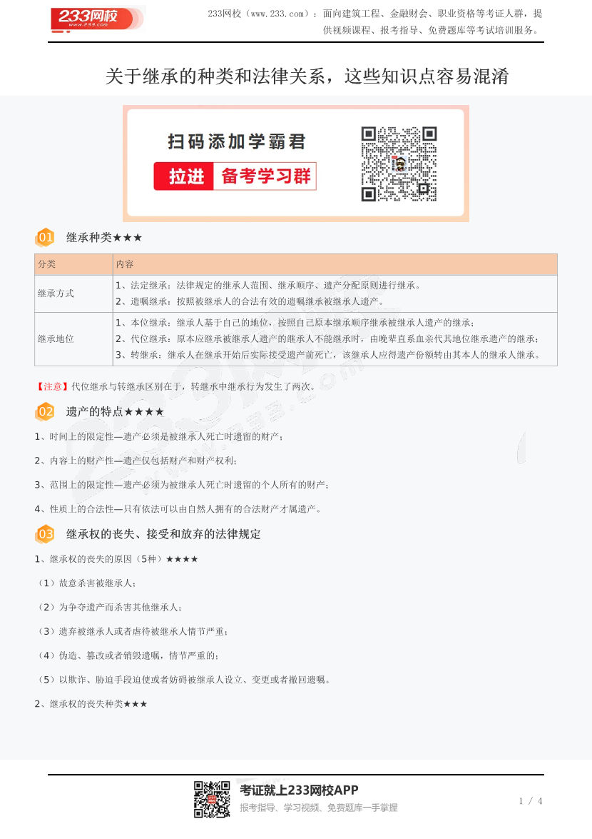 關(guān)于繼承的種類和法律關(guān)系，這些知識點容易混淆.pdf-圖片1