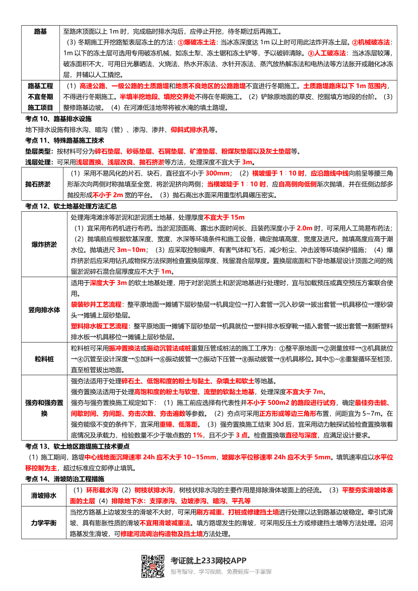 2024年二建《公路工程》考前10页纸.pdf-图片3