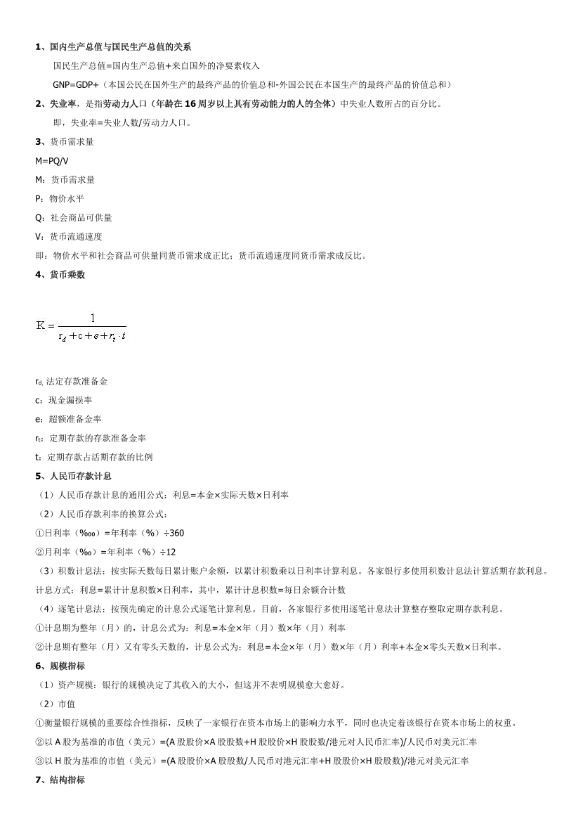 2024年银行从业初级《法律法规》公式汇总（适合2024年新教材）.pdf-图片1