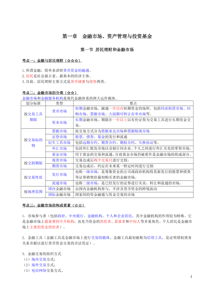 2024年基金从业《法律法规》三色笔记.pdf-图片2