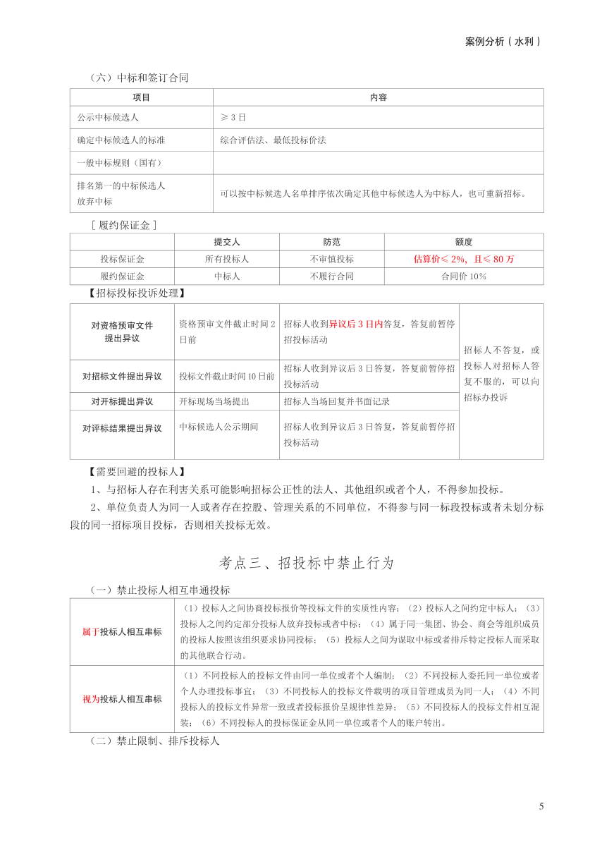 2024年监理工程师考试《案例分析(水利)》考前30页纸.pdf-图片5