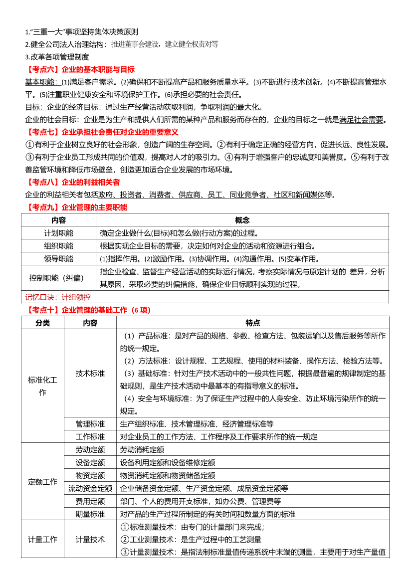 冲刺狂背！2024年初级经济师《工商管理》考前25页纸.pdf-图片3